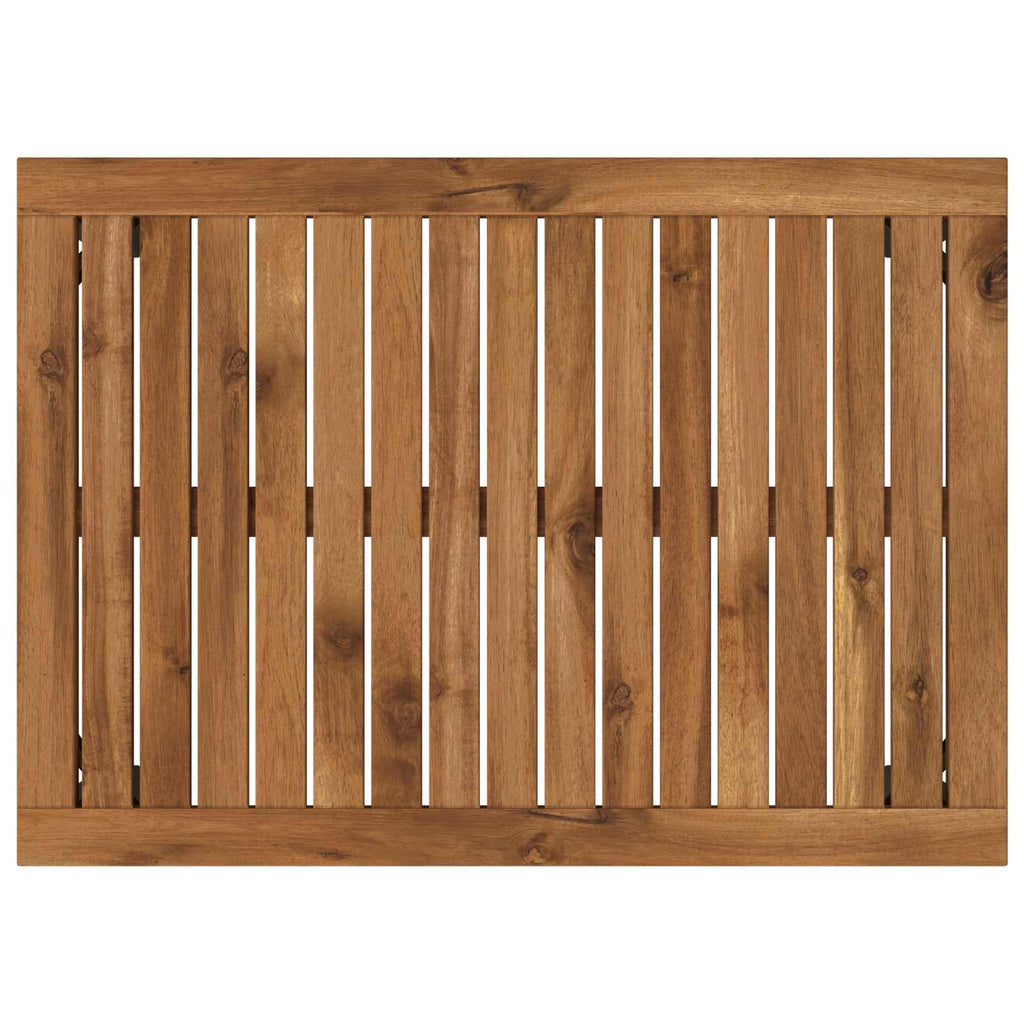 vidaXL Stolik kawowy Naturalny i czarny 50 x 68,5 x 36 cm
