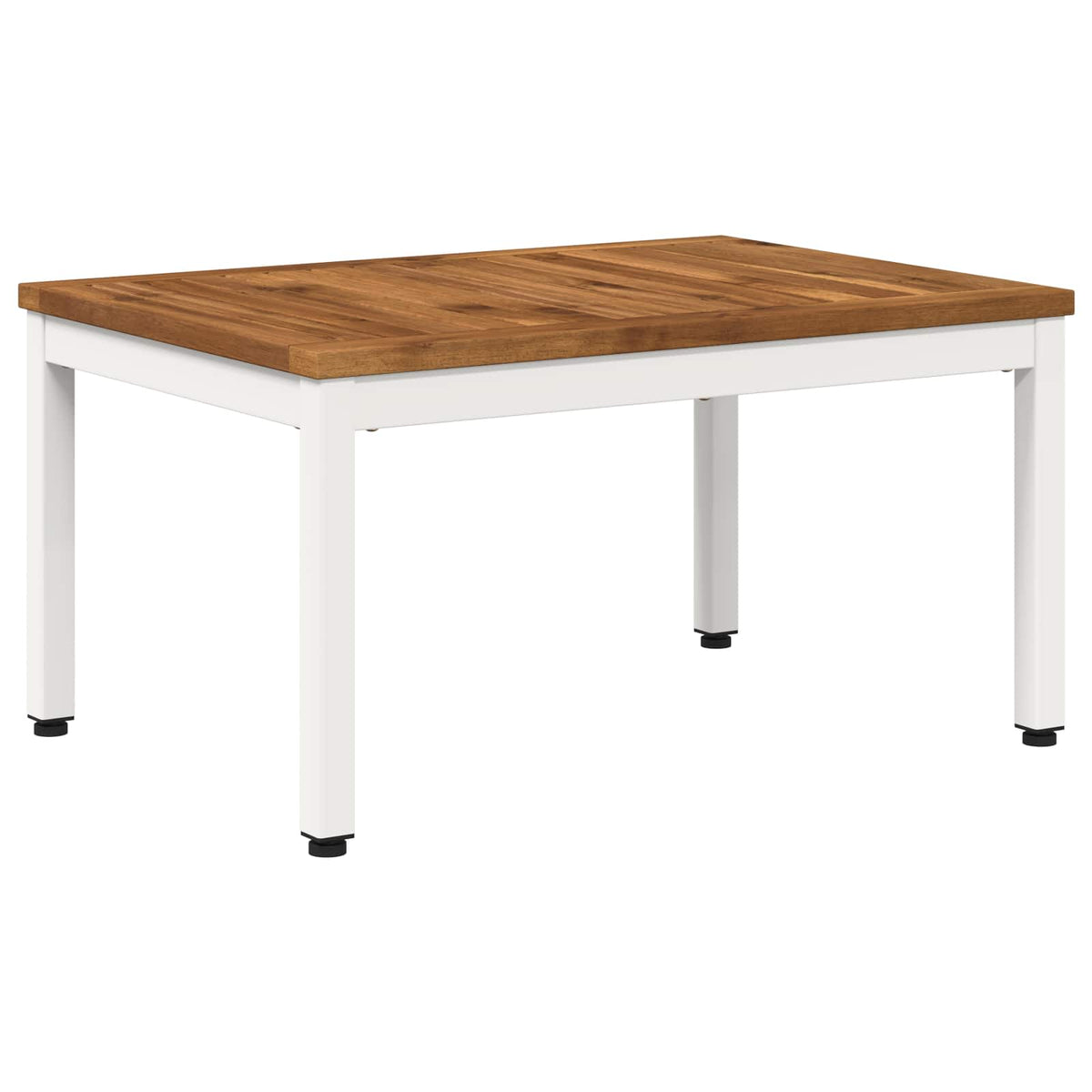 vidaXL Stolik kawowy Naturalne i białe 49 x 68,5 x 36 cm