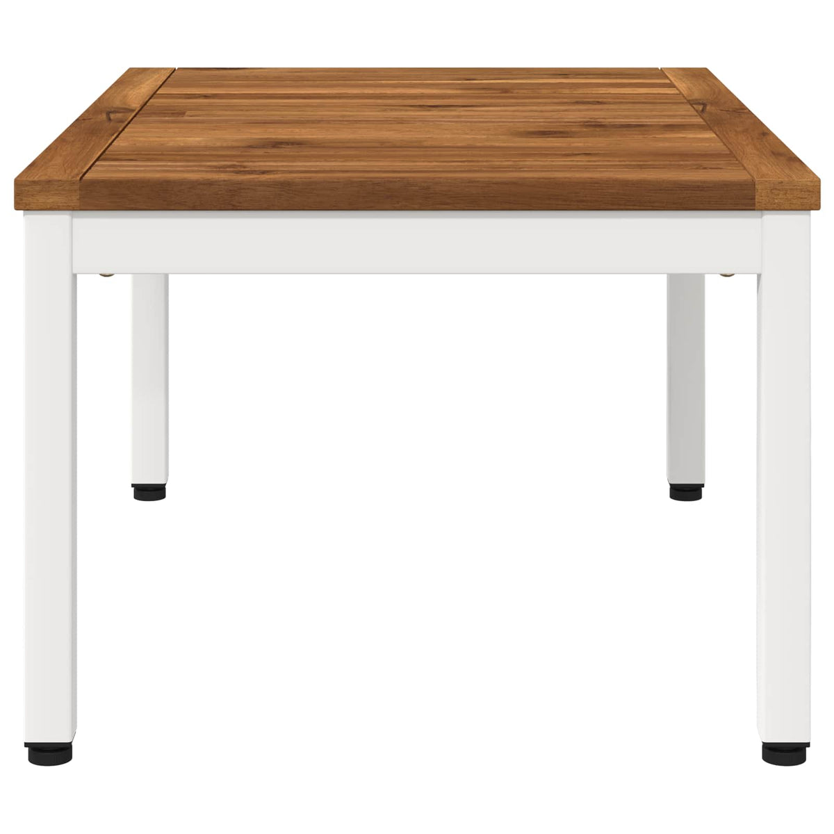 vidaXL Stolik kawowy Naturalne i białe 49 x 68,5 x 36 cm