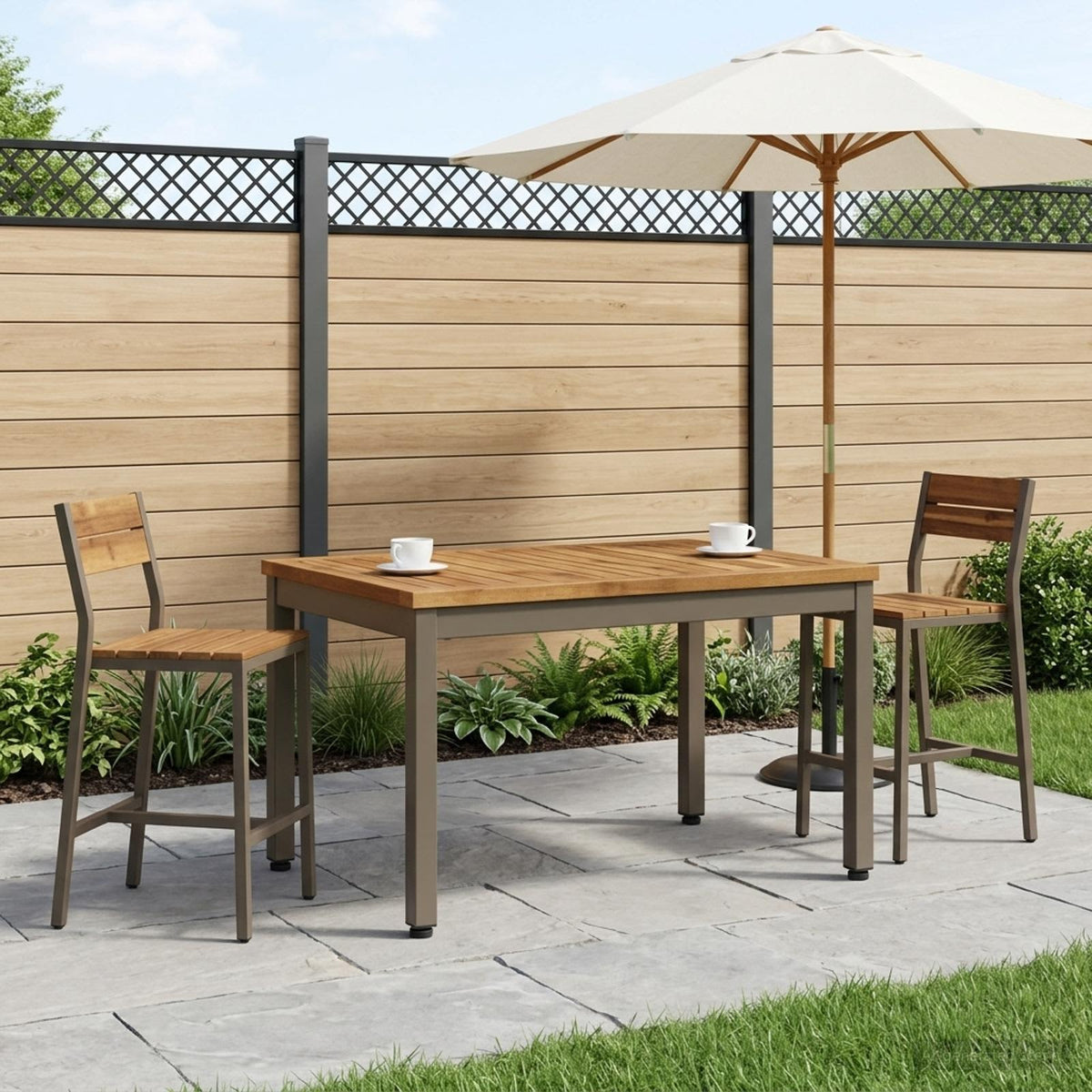 vidaXL Stolik kawowy Naturalny i kawowy 50 x 68,5 x 36 cm