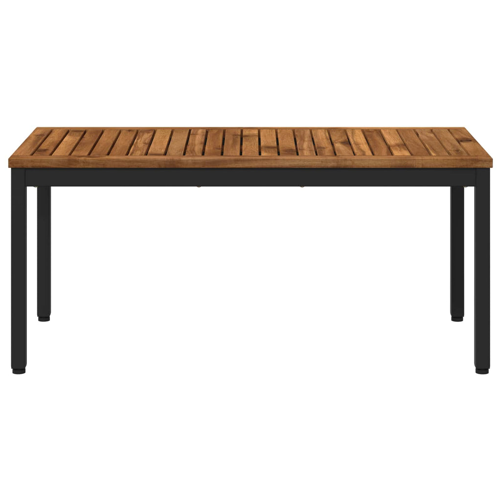 vidaXL Stolik kawowy Naturalny i czarny 50 x 100,5 x 45 cm