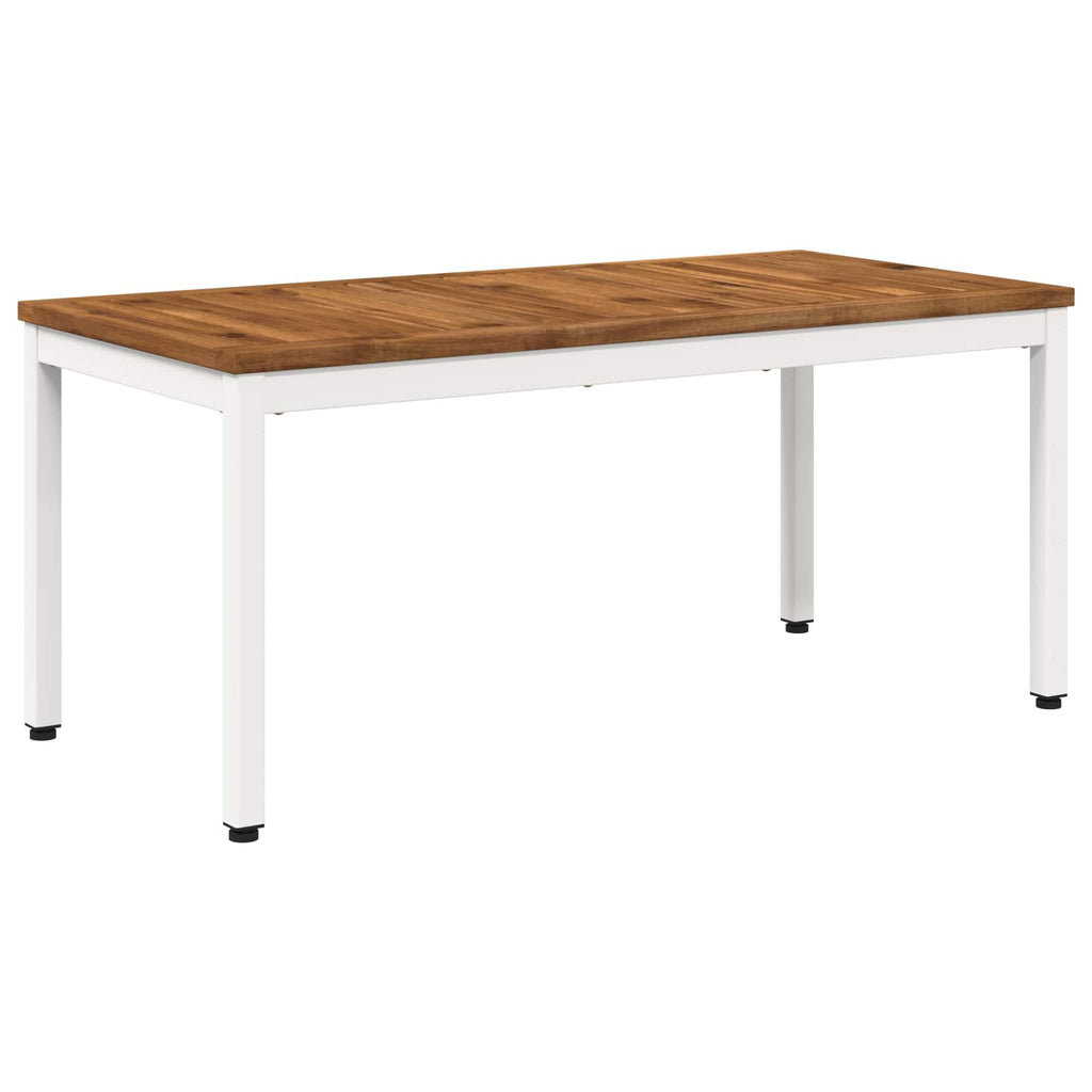 vidaXL Stolik kawowy Naturalne i białe 50 x 100,5 x 45 cm