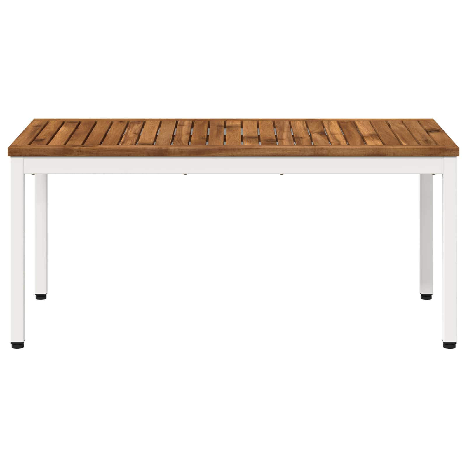 vidaXL Stolik kawowy Naturalne i białe 50 x 100,5 x 45 cm