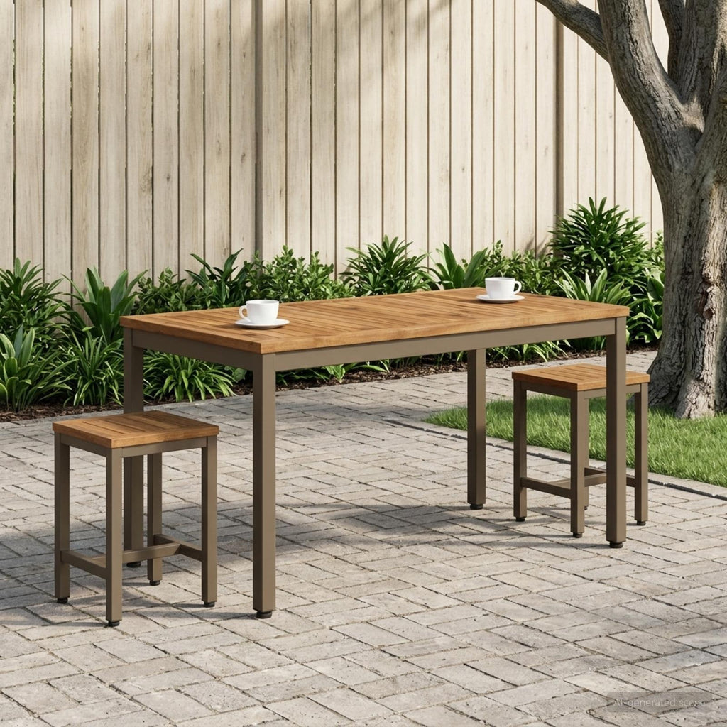 vidaXL Stolik kawowy Naturalny i kawowy 50 x 100,5 x 45 cm
