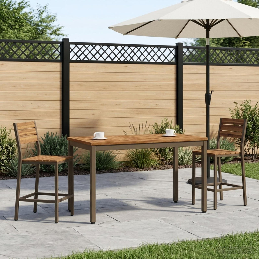 vidaXL Stolik kawowy Naturalny i kawowy 50 x 100,5 x 45 cm