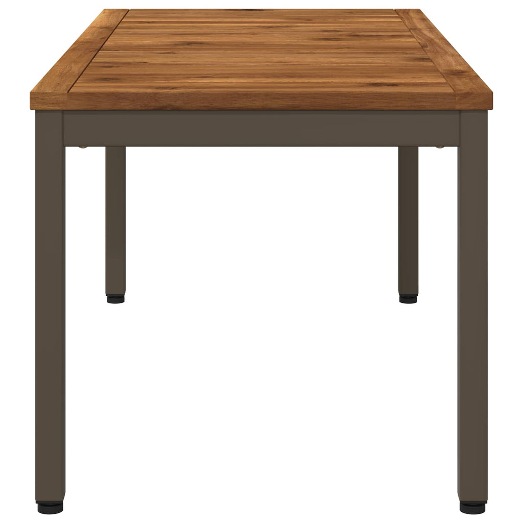 vidaXL Stolik kawowy Naturalny i kawowy 50 x 100,5 x 45 cm