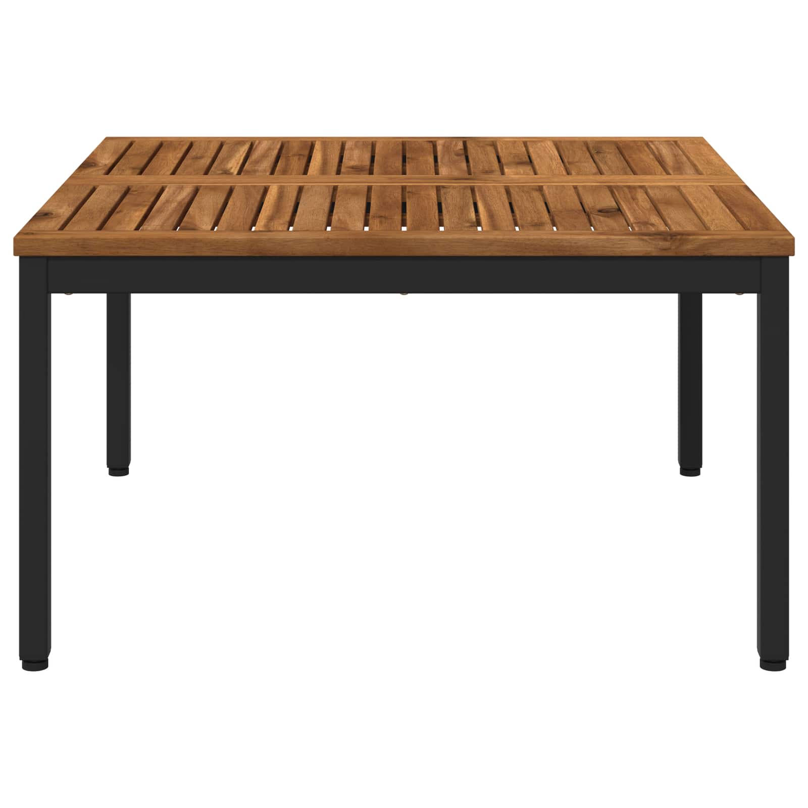 vidaXL Stolik kawowy Naturalny i czarny 80 x 80,5 x 45 cm