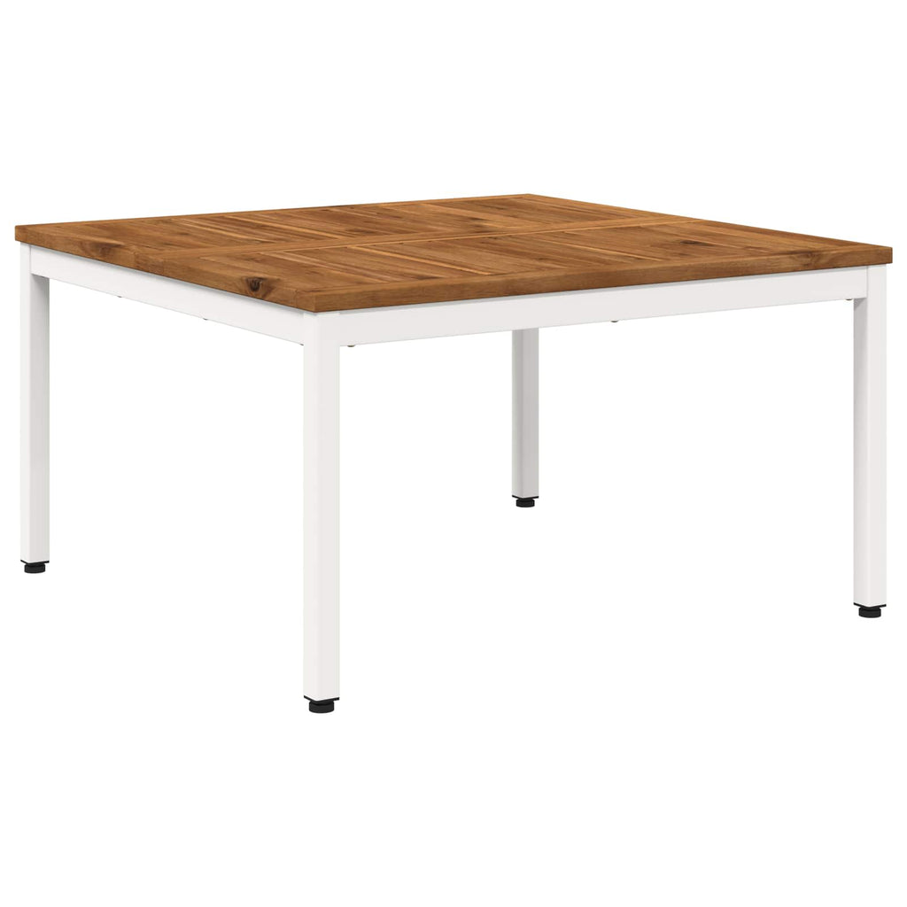 vidaXL Stolik kawowy Naturalne i białe 80 x 80,5 x 45 cm