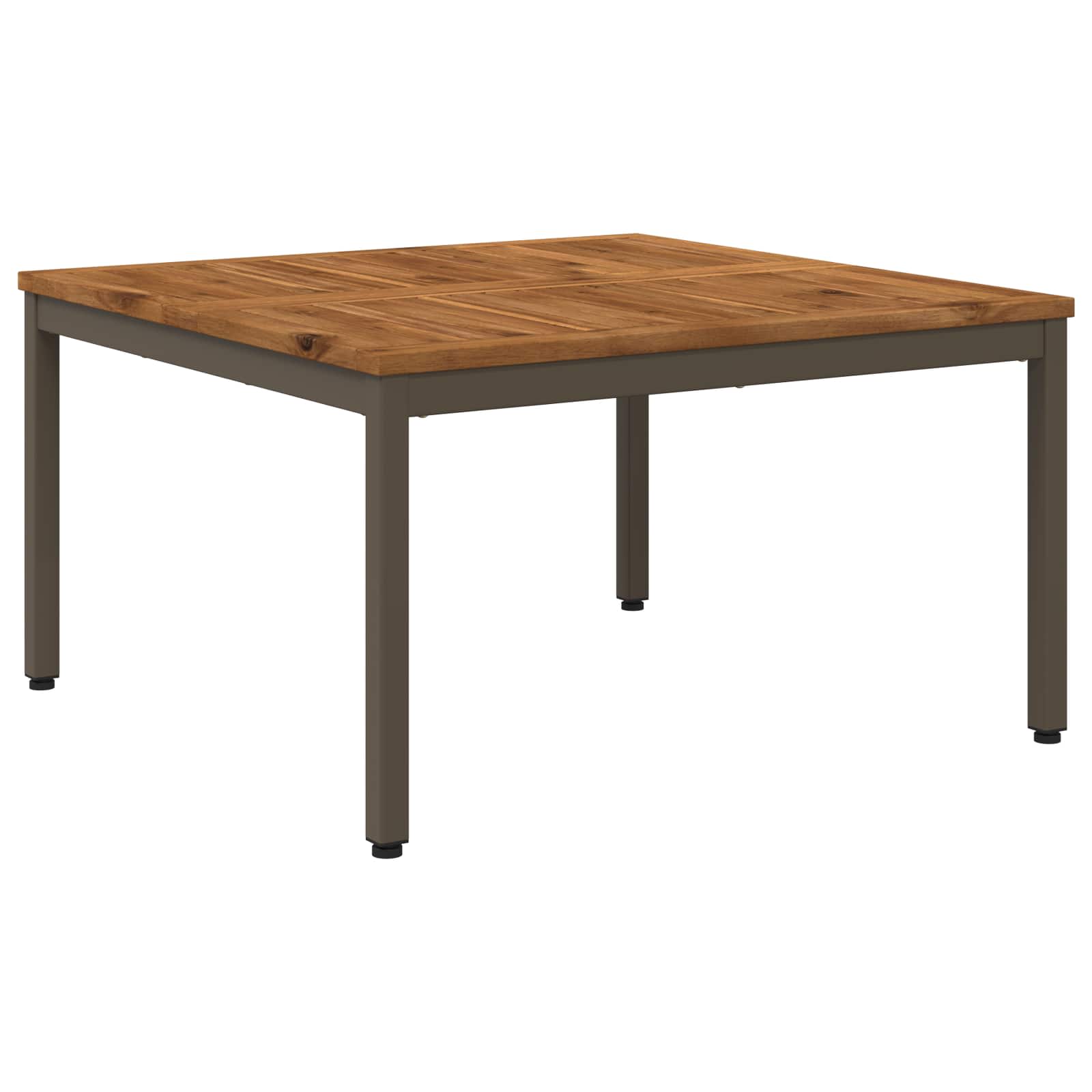 vidaXL Stolik kawowy Naturalny i kawowy 80 x 80,5 x 45 cm