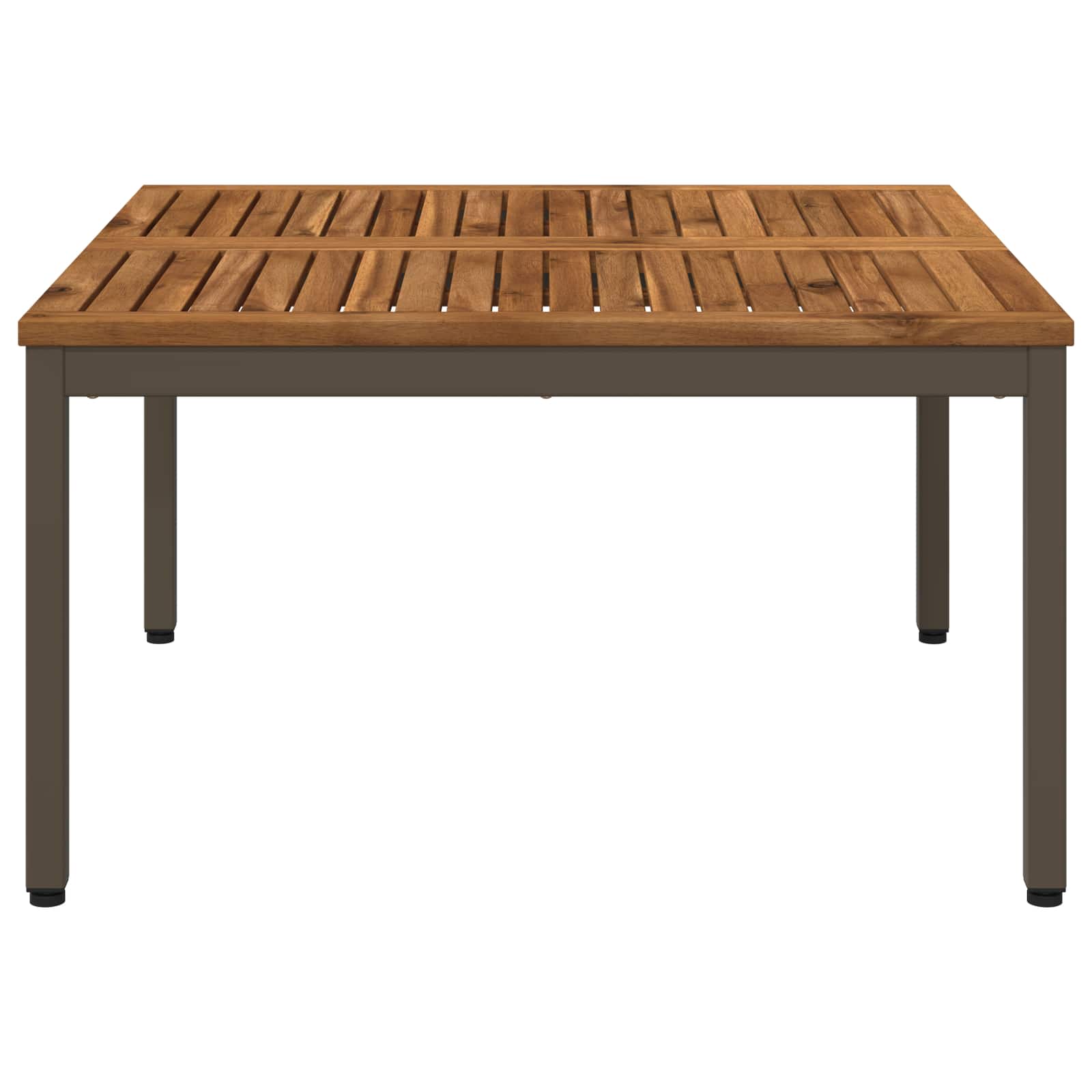 vidaXL Stolik kawowy Naturalny i kawowy 80 x 80,5 x 45 cm