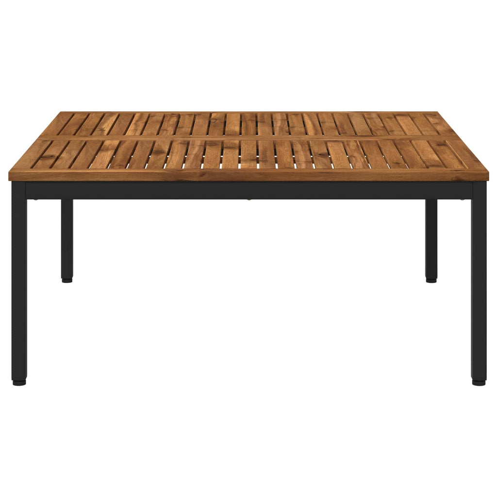 vidaXL Stolik kawowy Naturalny i czarny 100 x 100,5 x 45 cm