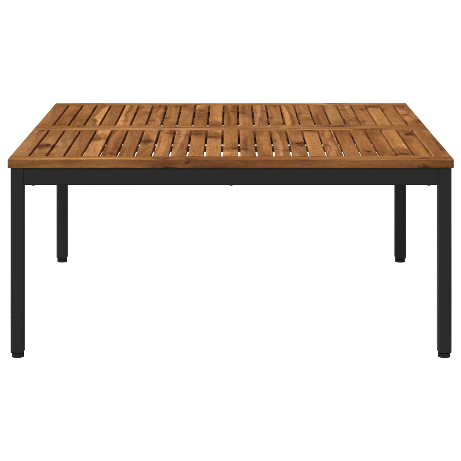 vidaXL Stolik kawowy Naturalny i czarny 100 x 100,5 x 45 cm