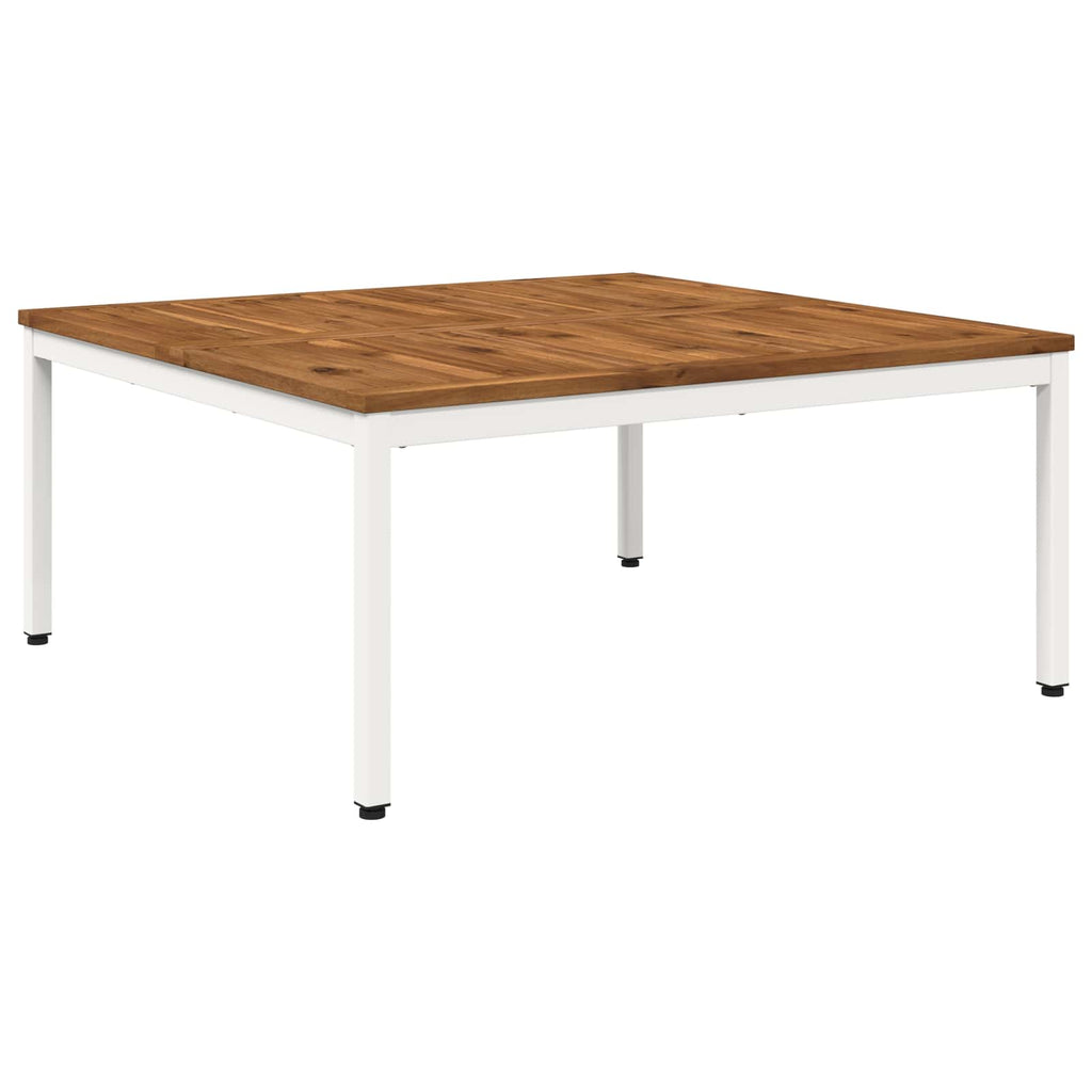 vidaXL Stolik kawowy Naturalne i białe 100 x 100,5 x 45 cm