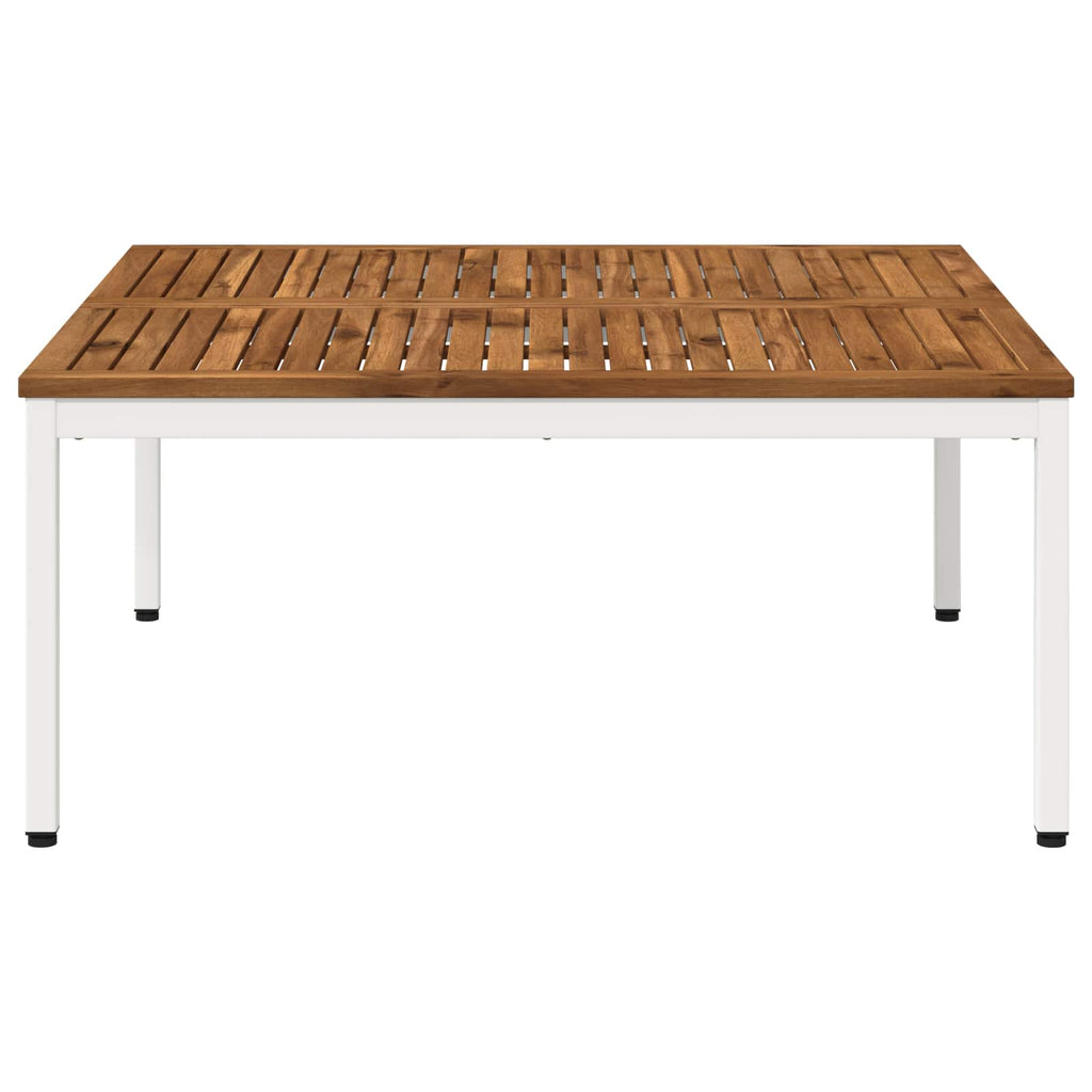 vidaXL Stolik kawowy Naturalne i białe 100 x 100,5 x 45 cm