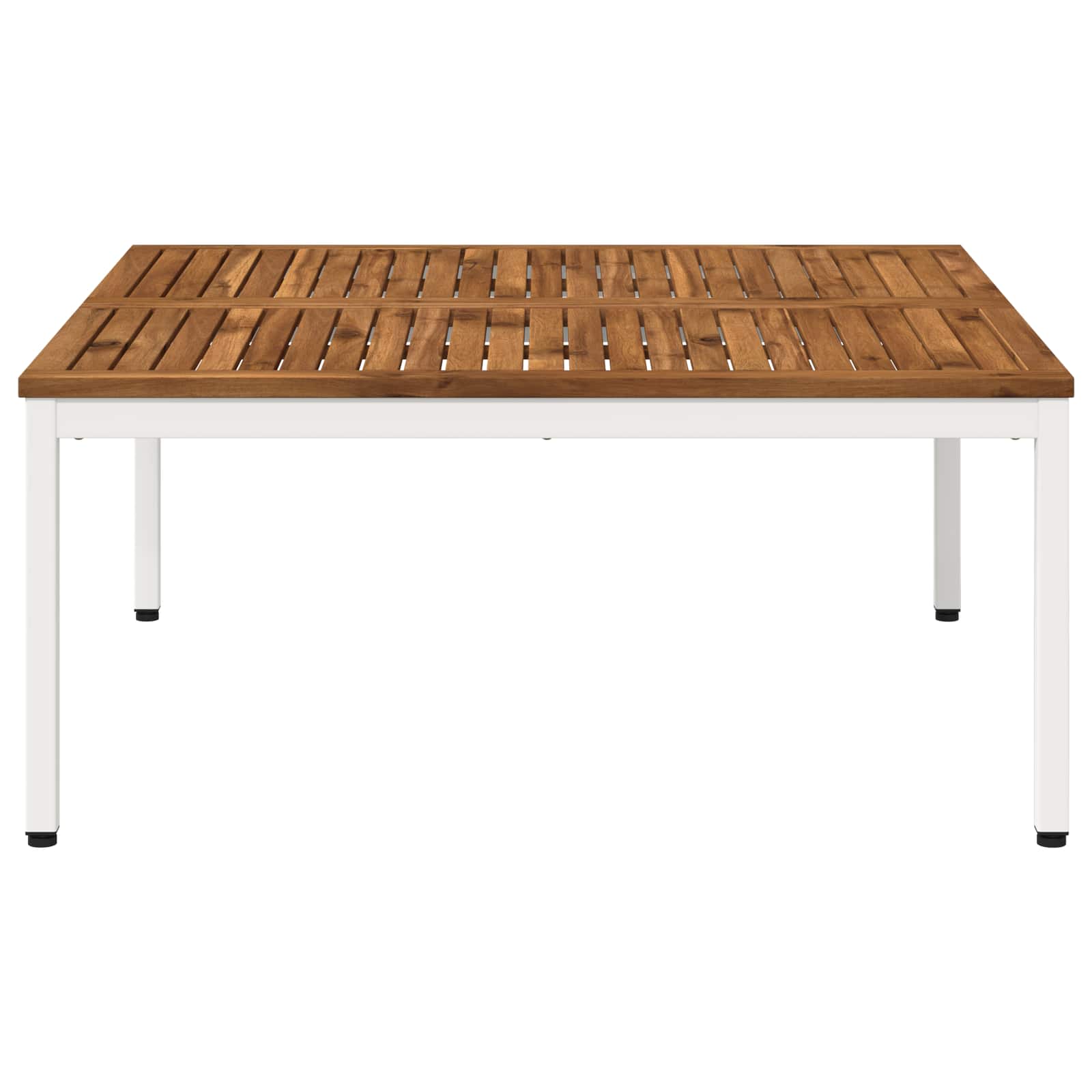 vidaXL Stolik kawowy Naturalne i białe 100 x 100,5 x 45 cm