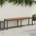 vidaXL Ławka ogrodowa 161 x 35 x 45 cm Lite Drewno Akacji Prostokątny