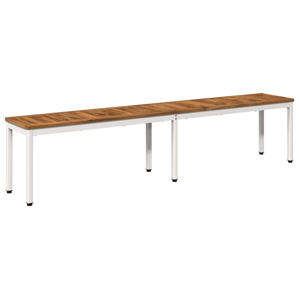 vidaXL Ławka ogrodowa 201 x 35 x 45 cm Lite Drewno Akacji Prostokątny