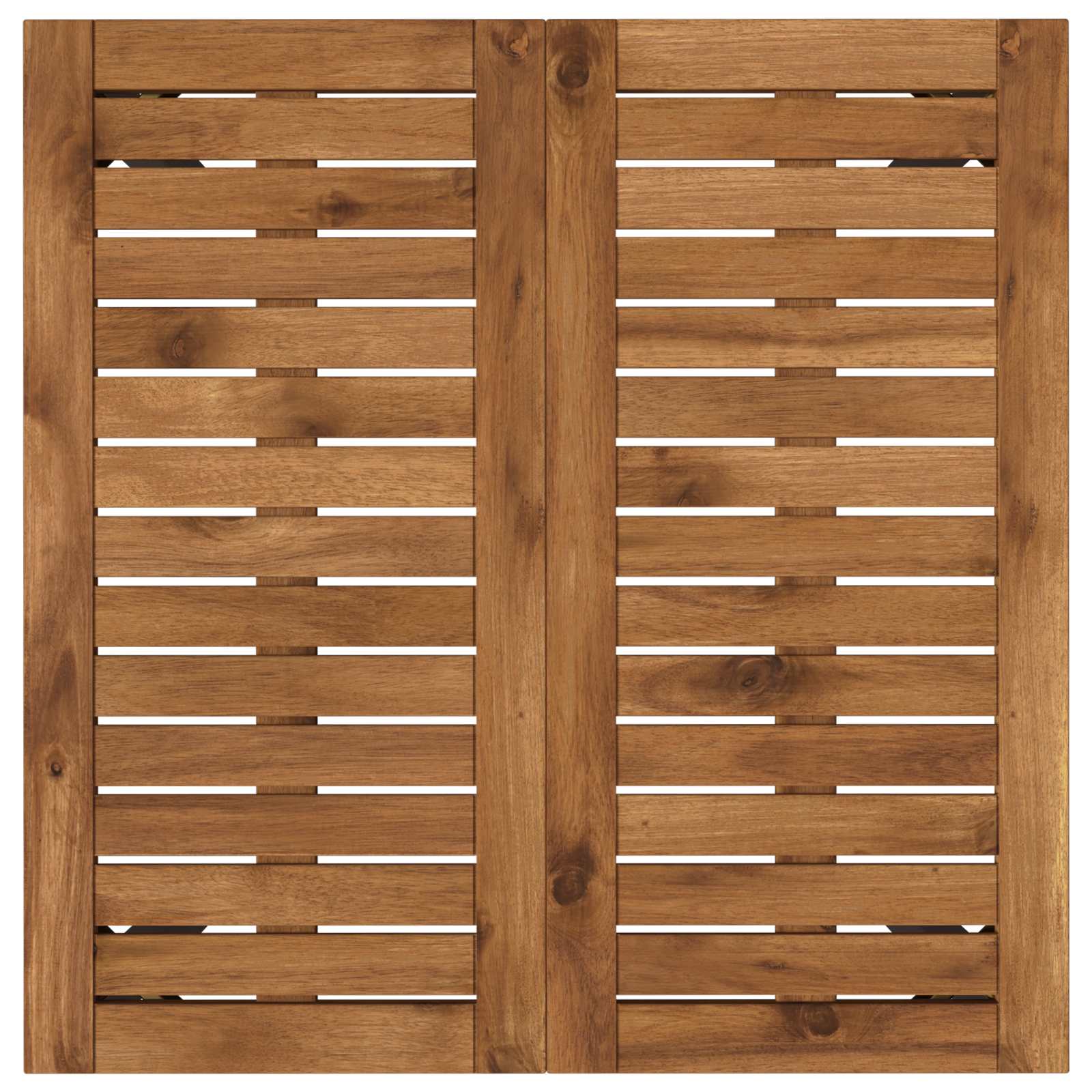 vidaXL Stół do kolacji w ogrodzie Naturalny i czarny 60 x 60,5 x 75 cm