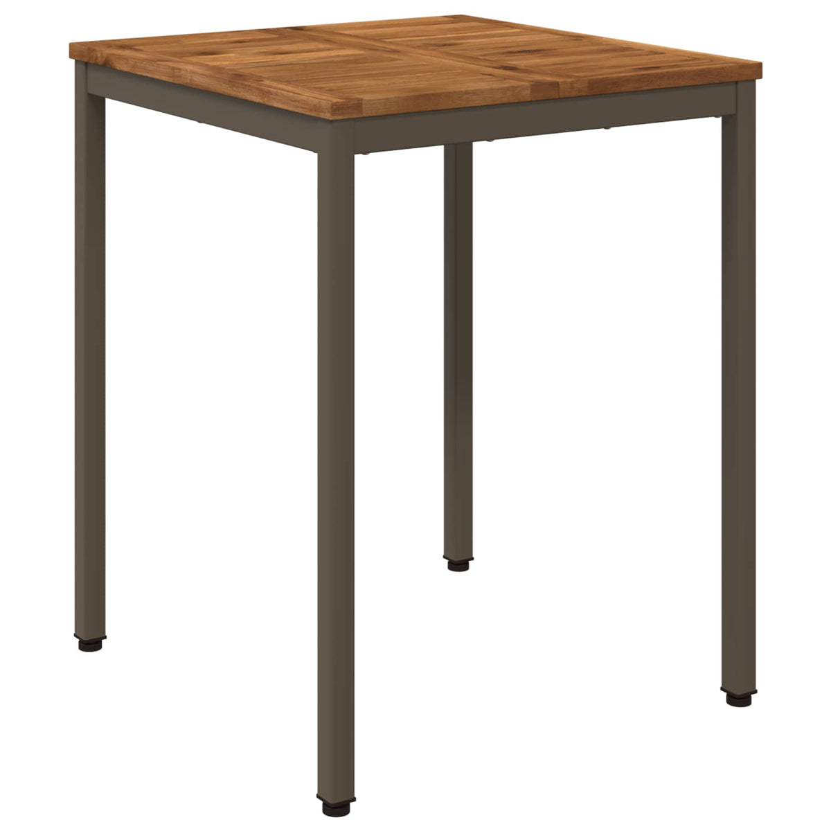vidaXL Stół do kolacji w ogrodzie Naturalny i kawowy 60 x 60,5 x 75 cm