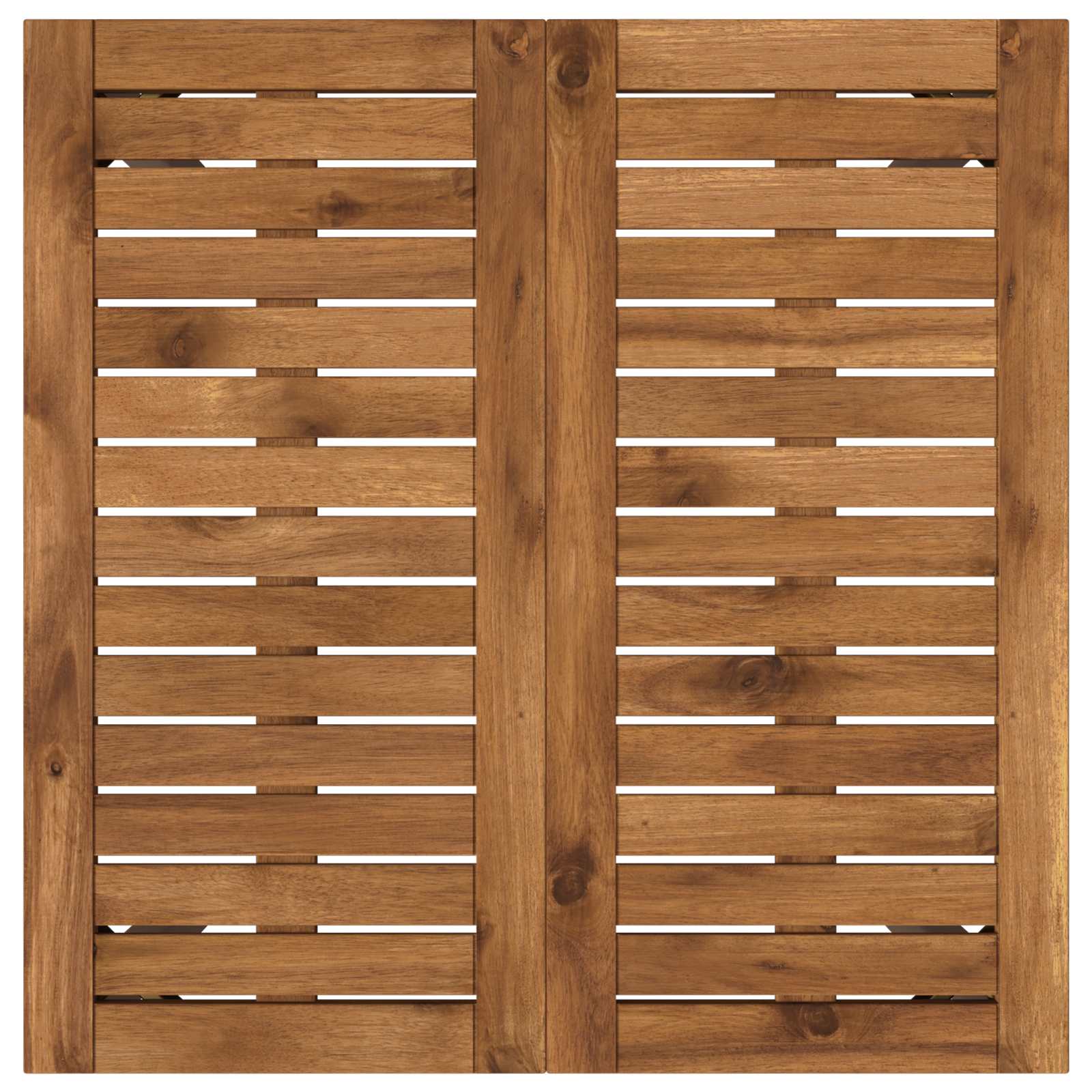 vidaXL Stół do kolacji w ogrodzie Naturalny i kawowy 60 x 60,5 x 75 cm