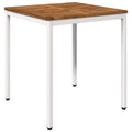 vidaXL Stół do kolacji w ogrodzie Naturalne i białe 70 x 68,5 x 75 cm