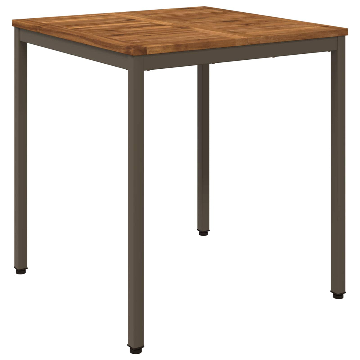 vidaXL Stół do kolacji w ogrodzie Naturalny i kawowy 70 x 68,5 x 75 cm
