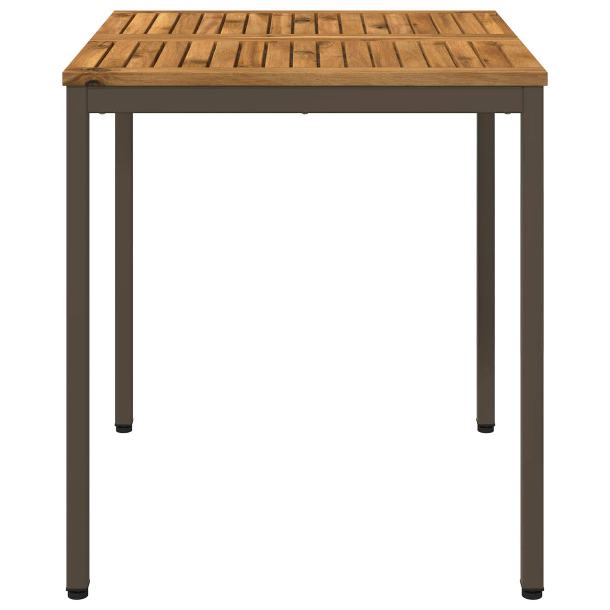 vidaXL Stół do kolacji w ogrodzie Naturalny i kawowy 70 x 68,5 x 75 cm