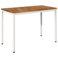 vidaXL Stół do kolacji w ogrodzie Naturalne i białe 108,5 x 55 x 75 cm