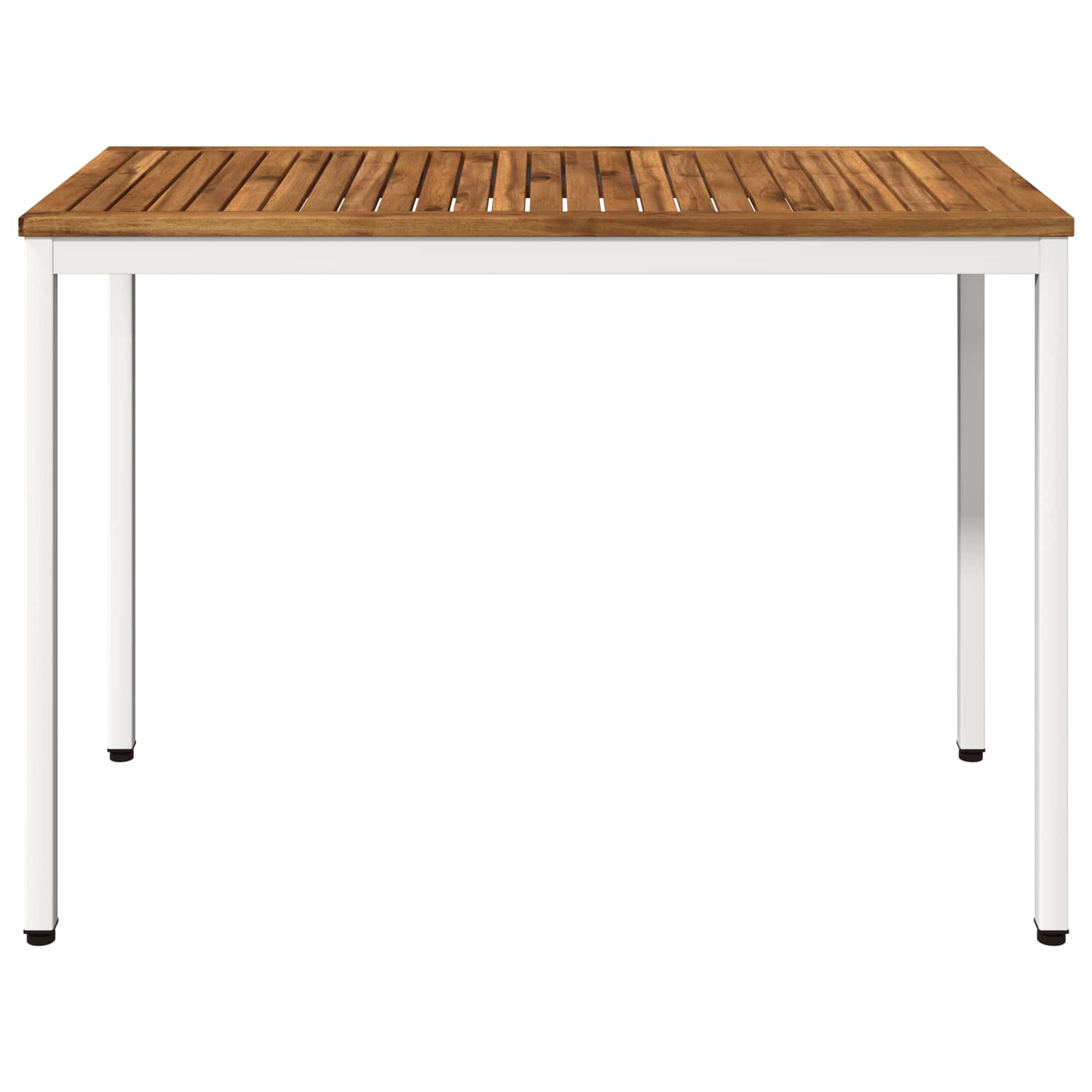 vidaXL Stół do kolacji w ogrodzie Naturalne i białe 108,5 x 55 x 75 cm