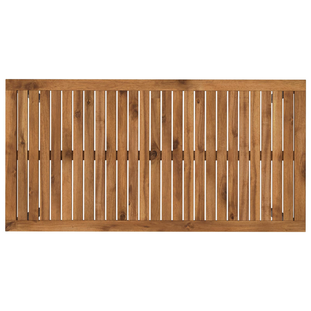 vidaXL Stół do kolacji w ogrodzie Naturalne i białe 108,5 x 55 x 75 cm