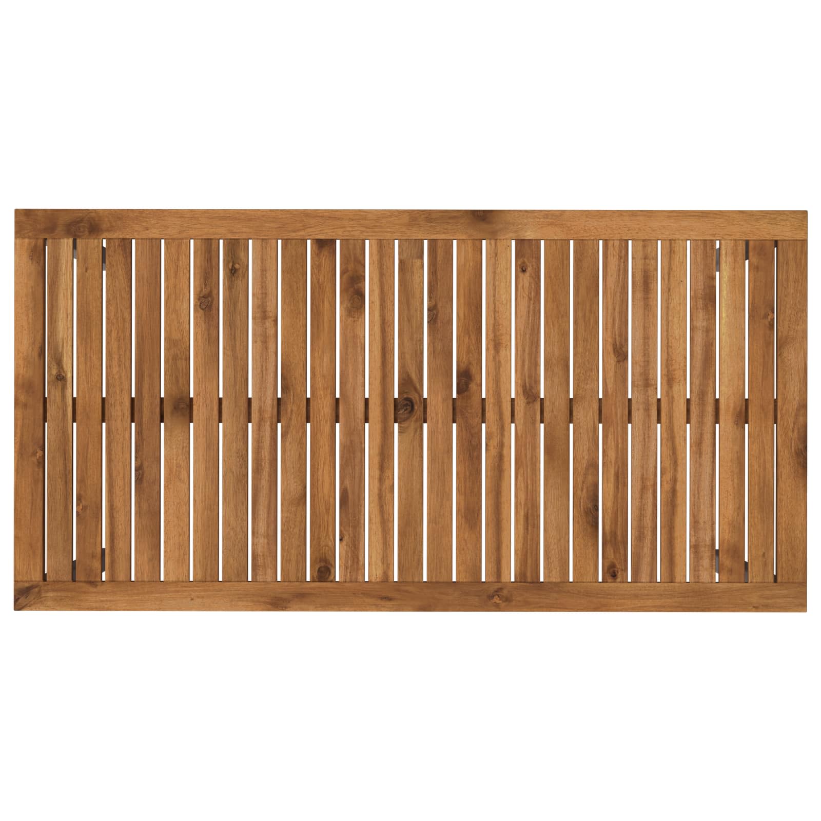 vidaXL Stół do kolacji w ogrodzie Naturalne i białe 108,5 x 55 x 75 cm