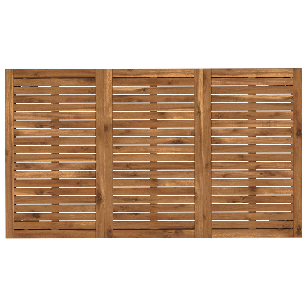 vidaXL Stół do kolacji w ogrodzie Naturalne i białe 141 x 80,5 x 75 cm