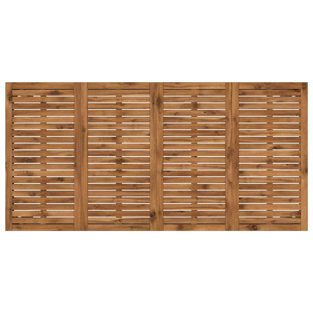 vidaXL Stół do kolacji w ogrodzie Naturalne i białe 147 x 88,5 x 75 cm