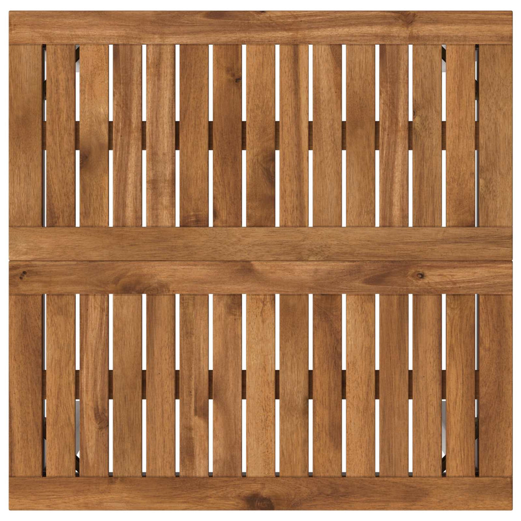 vidaXL Stół barowy ogrodowy Naturalne i białe 60 x 60,5 x 105 cm