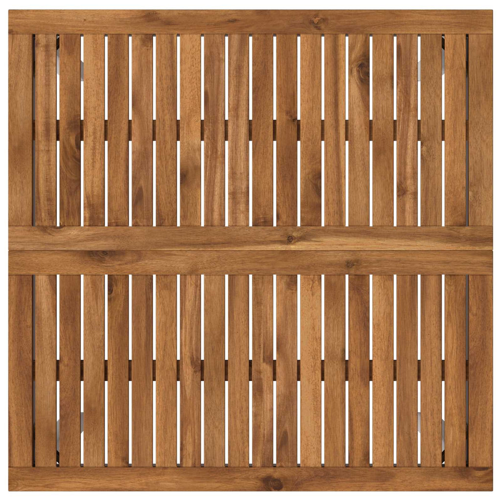 vidaXL Stół barowy ogrodowy Naturalne i białe 80 x 80,5 x 105 cm