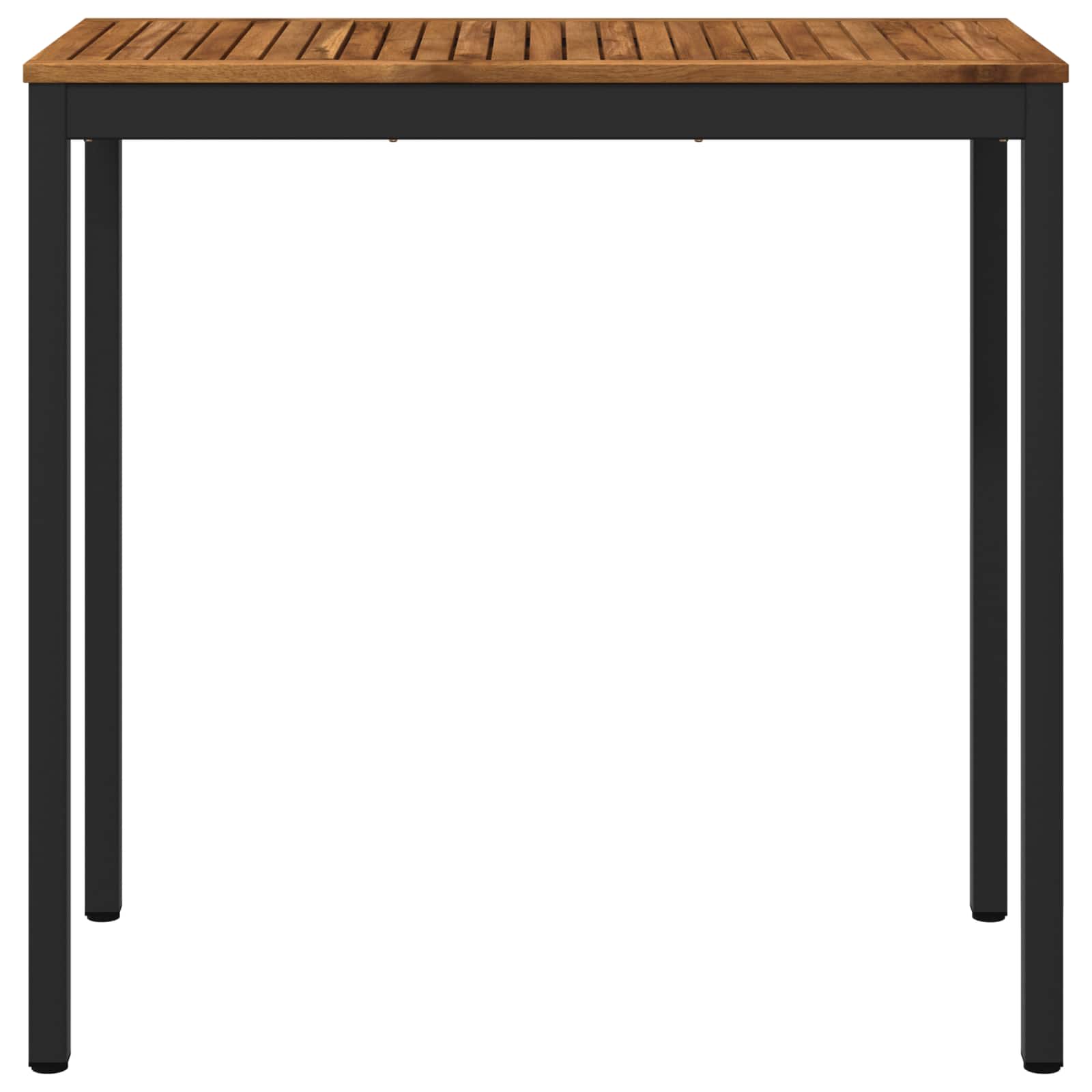 vidaXL Stół barowy ogrodowy Naturalny i czarny 108,5 x 55 x 105 cm