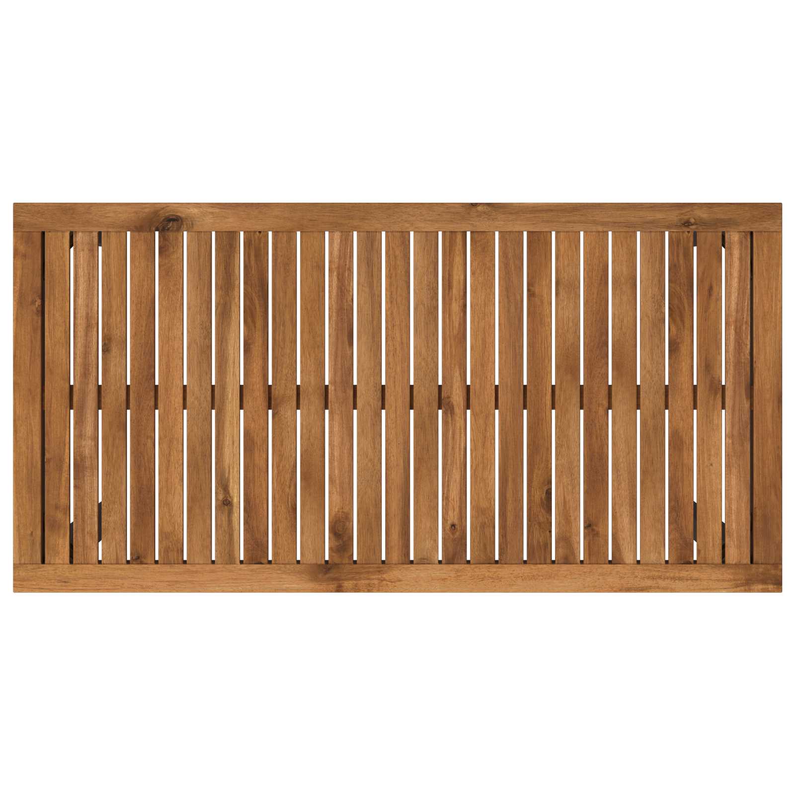 vidaXL Stół barowy ogrodowy Naturalny i czarny 108,5 x 55 x 105 cm