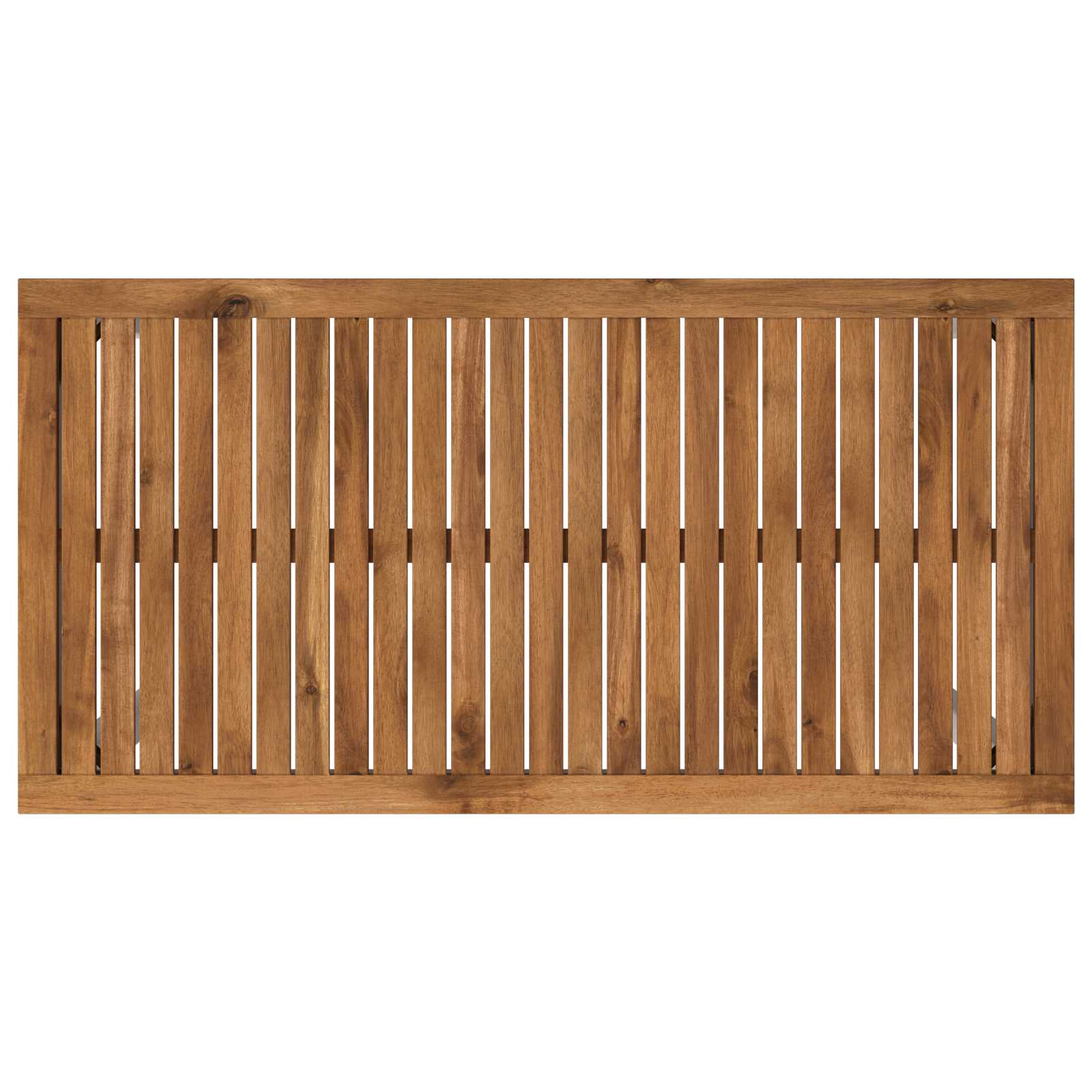 vidaXL Stół barowy ogrodowy Naturalne i białe 108,5 x 55 x 105 cm
