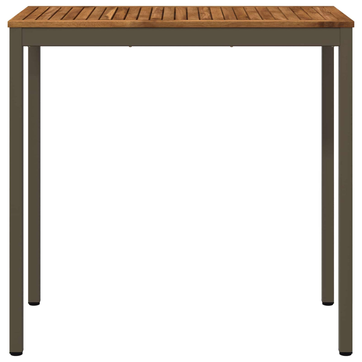 vidaXL Stół barowy ogrodowy Naturalny i kawowy 108,5 x 55 x 105 cm