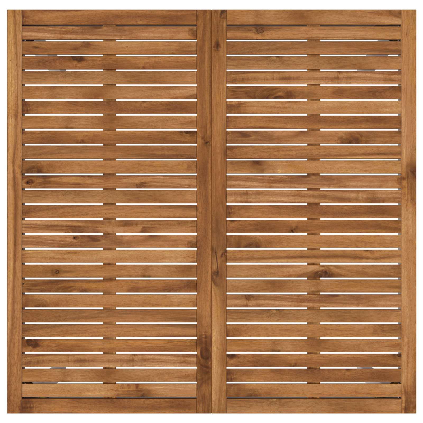 vidaXL Stół barowy ogrodowy Naturalne i białe 110 x 108,5 x 105 cm