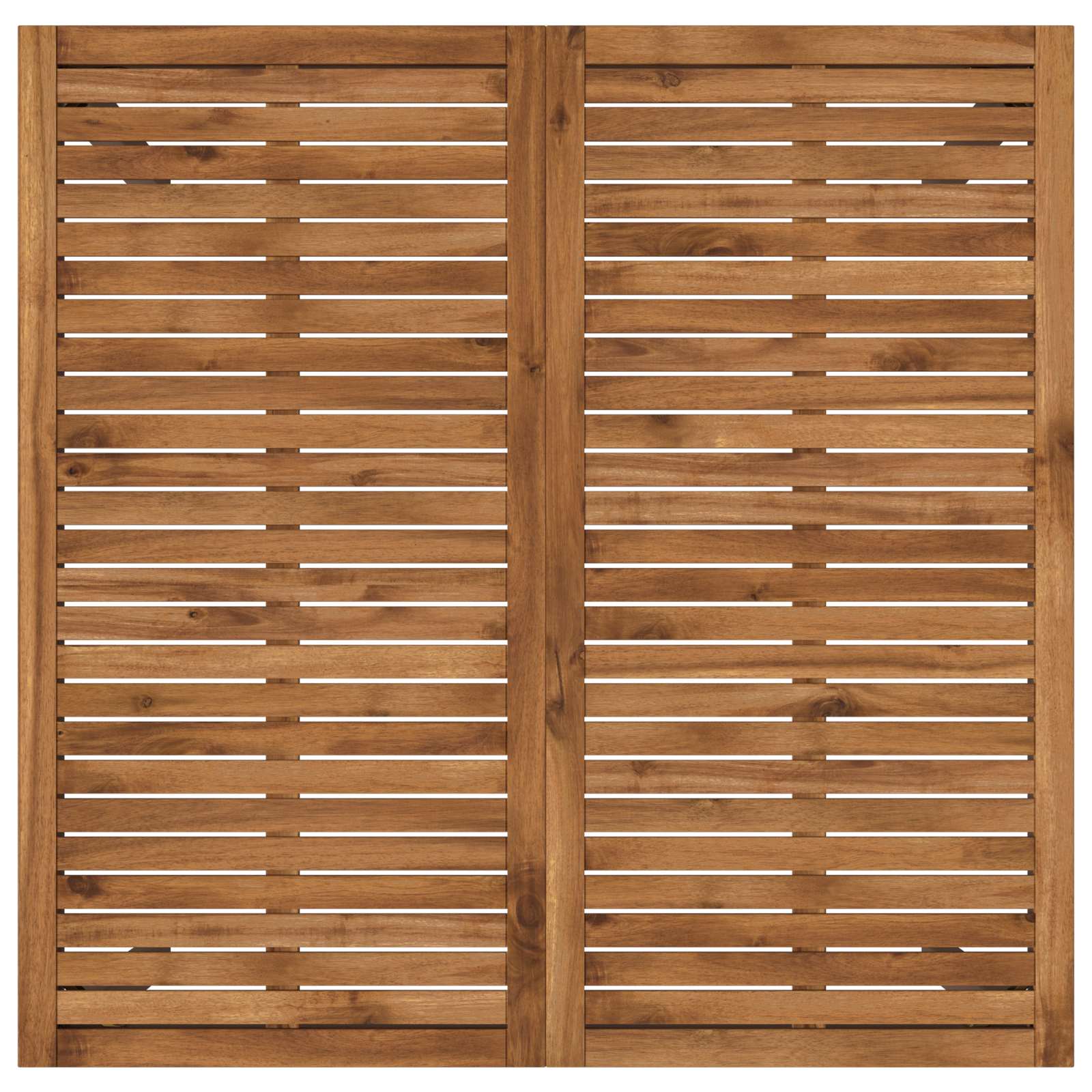 vidaXL Stół barowy ogrodowy Naturalny i kawowy 110 x 108,5 x 105 cm