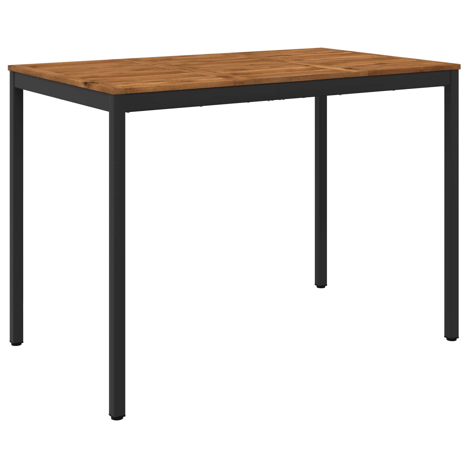 vidaXL Stół barowy ogrodowy Naturalny i czarny 147 x 88,5 x 105 cm