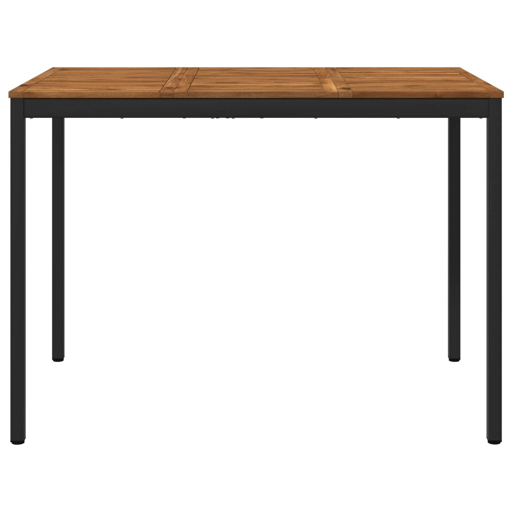 vidaXL Stół barowy ogrodowy Naturalny i czarny 147 x 88,5 x 105 cm