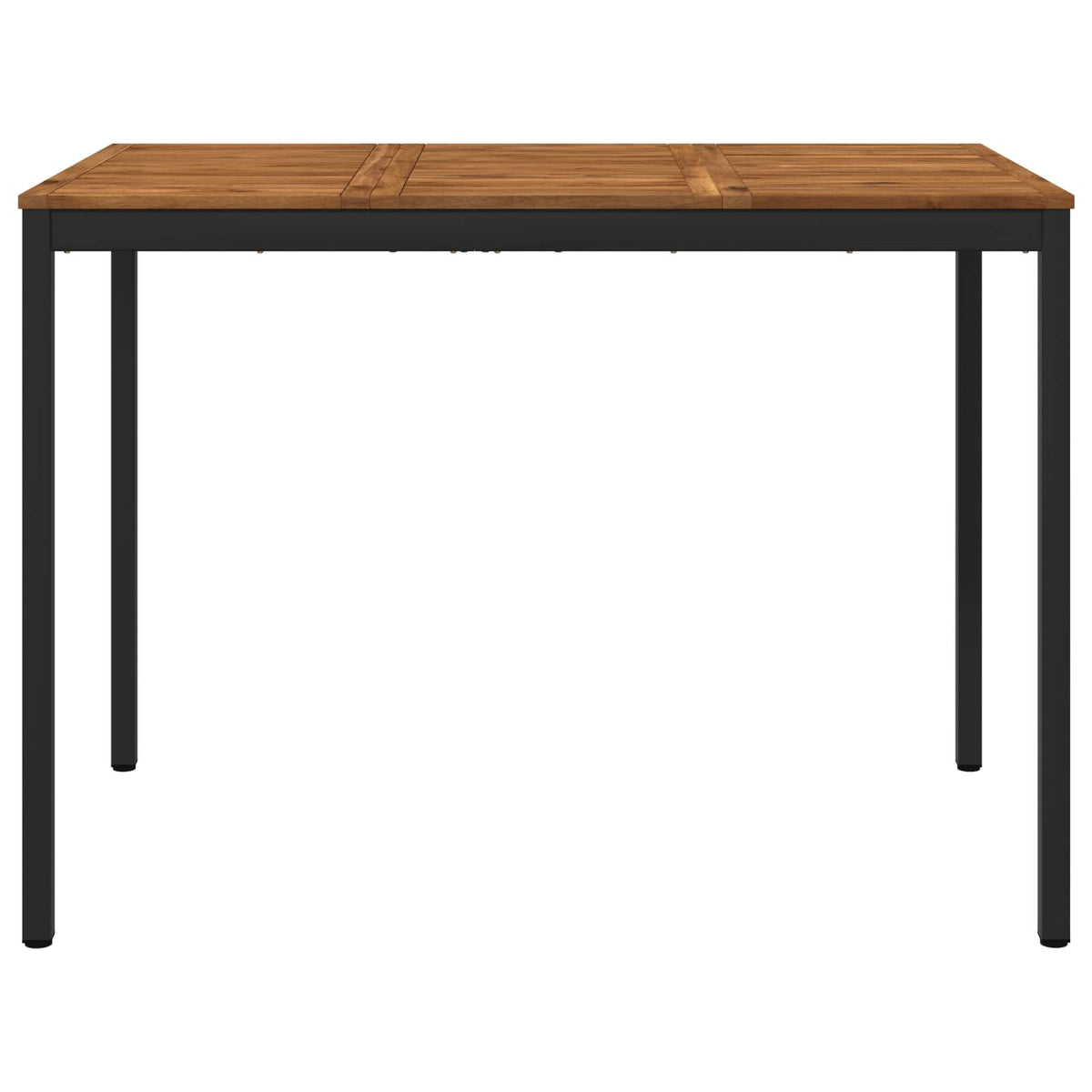 vidaXL Stół barowy ogrodowy Naturalny i czarny 147 x 88,5 x 105 cm