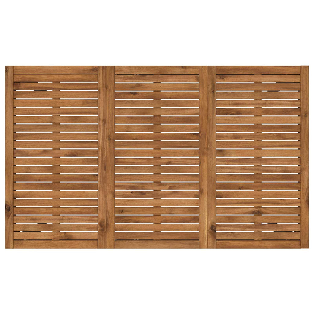 vidaXL Stół barowy ogrodowy Naturalny i czarny 147 x 88,5 x 105 cm