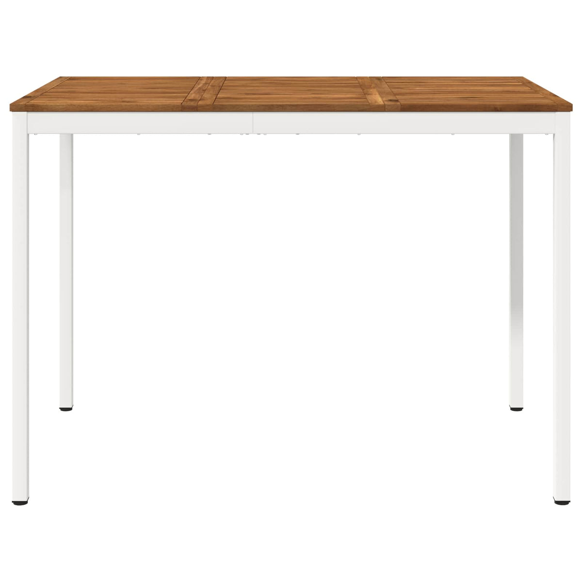 vidaXL Stół barowy ogrodowy Naturalne i białe 147 x 88,5 x 105 cm