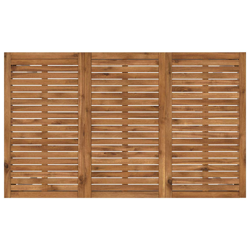 vidaXL Stół barowy ogrodowy Naturalne i białe 147 x 88,5 x 105 cm