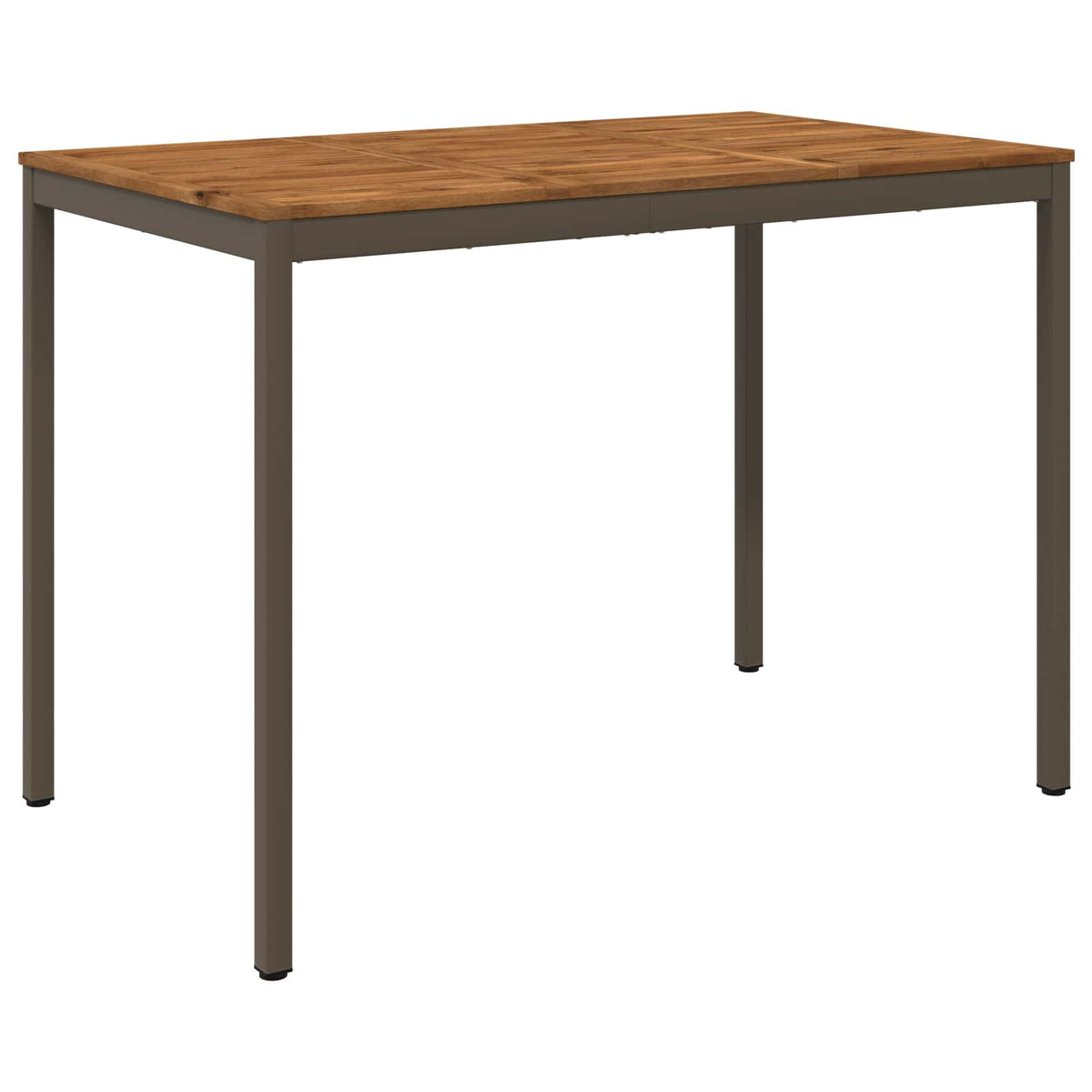 vidaXL Stół barowy ogrodowy Naturalny i kawowy 147 x 88,5 x 105 cm