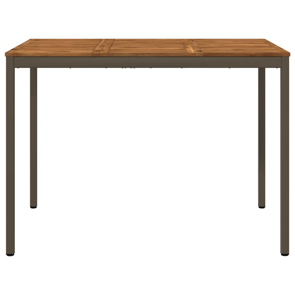 vidaXL Stół barowy ogrodowy Naturalny i kawowy 147 x 88,5 x 105 cm