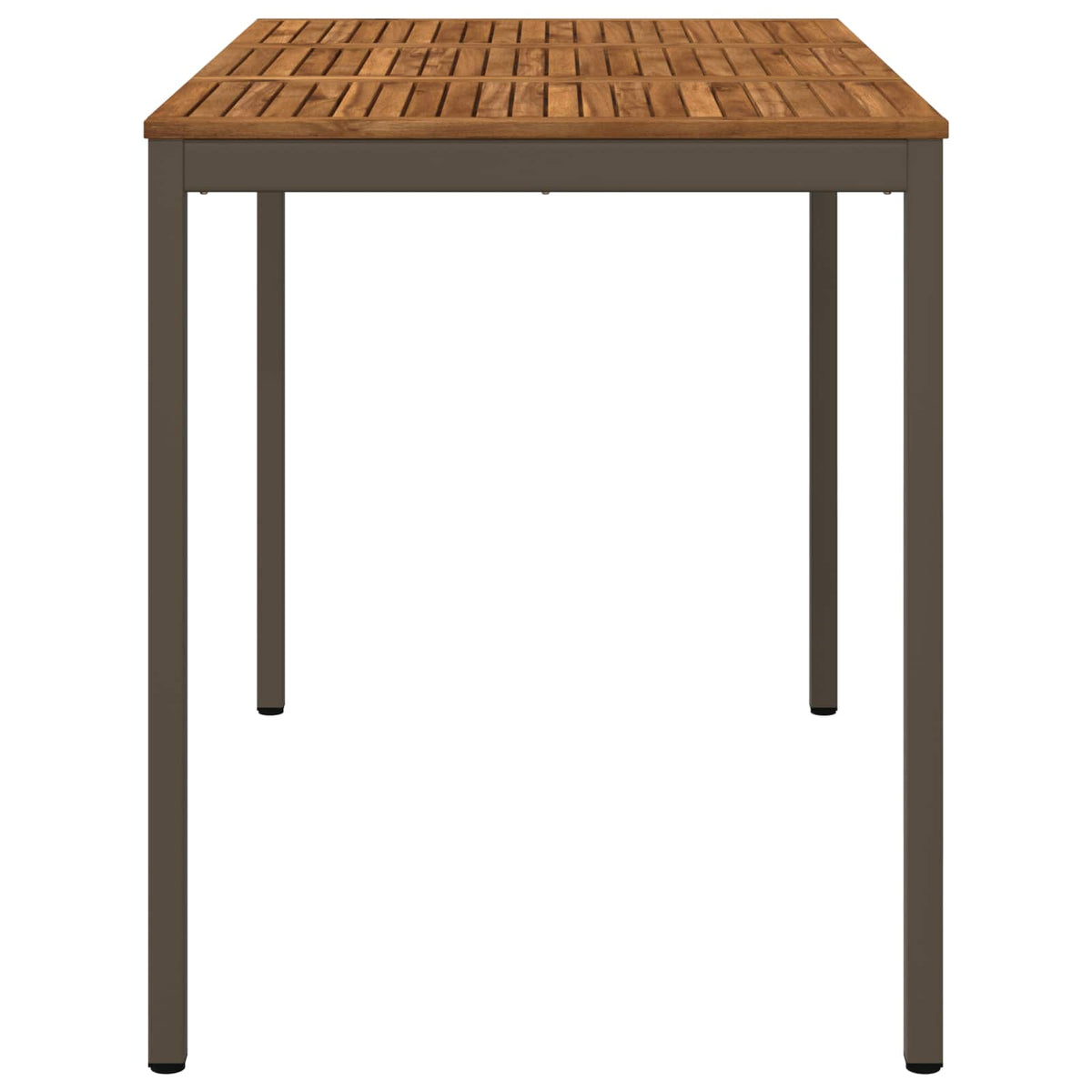 vidaXL Stół barowy ogrodowy Naturalny i kawowy 147 x 88,5 x 105 cm